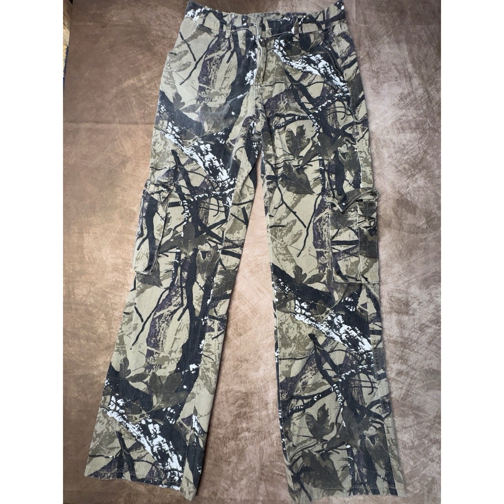 Shein camo cargo straight leg pants womens Large Tall 32x32